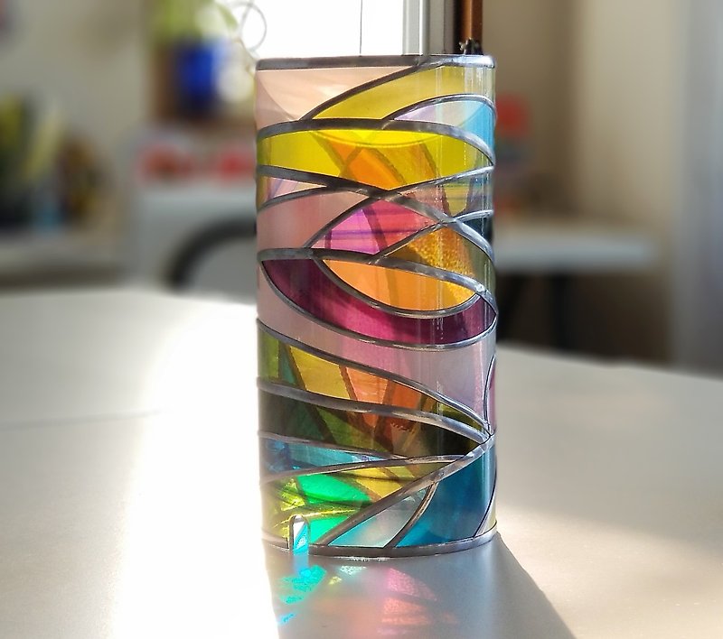 アクリル製グラスアート卓上ランプ　ティンカーベルの森 - 燈具/燈飾 - 塑膠 多色