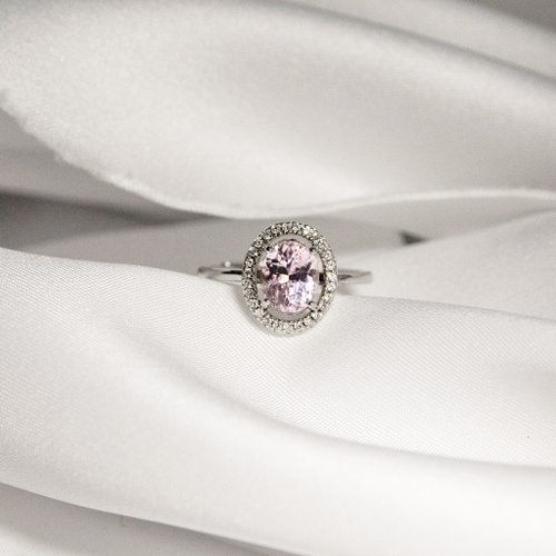 A Jewelry 孔賽石 2月生日石 純銀戒指