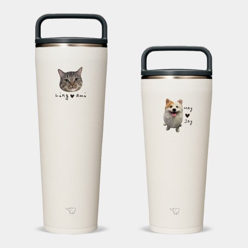 PIXO.STYLE 【客製化禮物】720 / 890ml 象印隨行杯 寵物照片 010