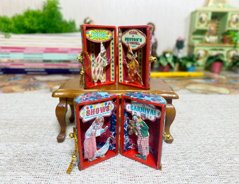 Tutorial. Puppet circus - box. 1:12. Two options. - 其他數位設計 - 其他材質 