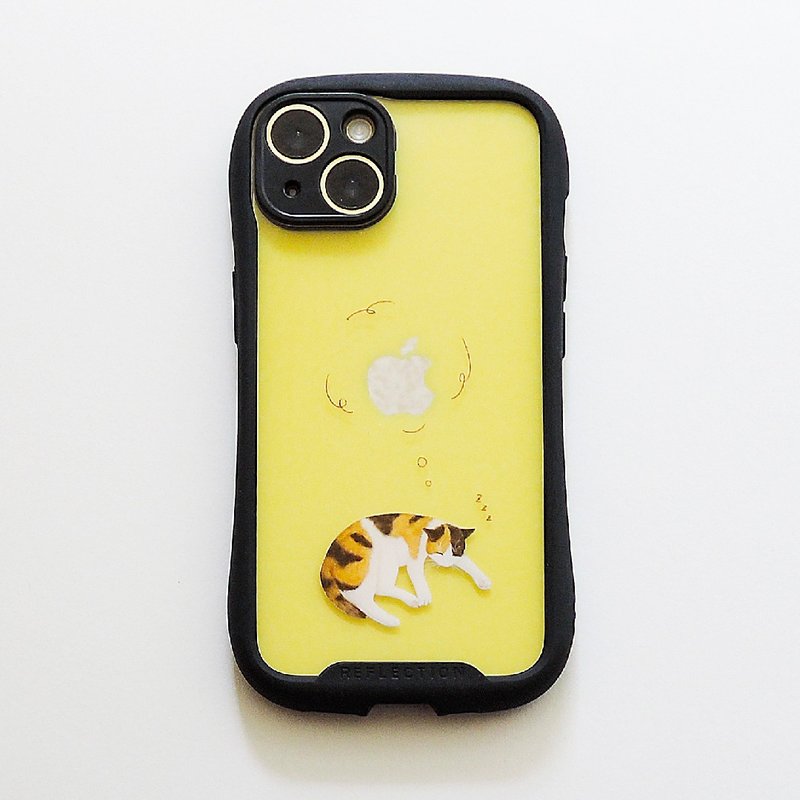 ゆめみるねこ グリップiPhoneケース - スマホケース・カバー - プラスチック 透明