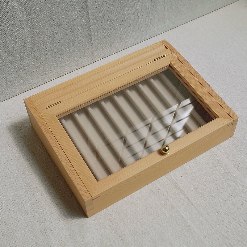 斜面鋼筆盒/展示盒 - 鉛筆盒/筆袋 - 木頭 