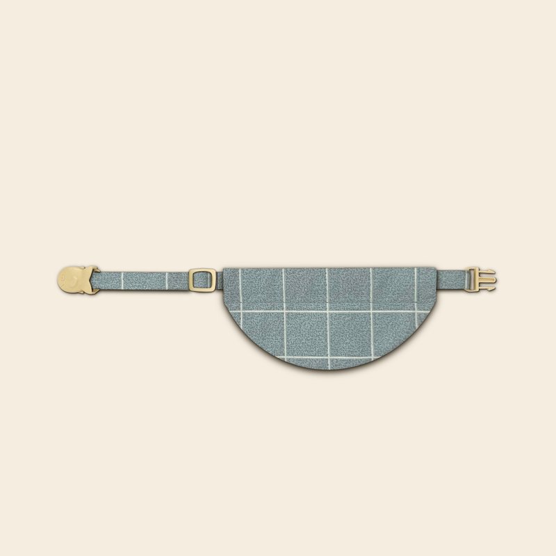 簡約手工定制貓項圈 Blue Half Moon Bandana Cat Collar - 項圈/牽繩 - 棉．麻 藍色