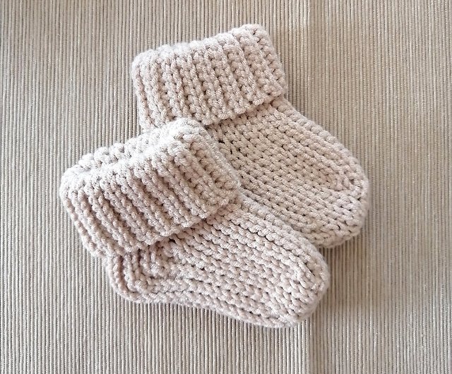 乳児用靴下 新生児かぎ針編み靴下 毛糸手編み靴下 - ショップ