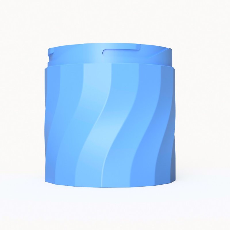 Wattle組件∣瓶身環節_左旋_藍色 - 水壺/水瓶 - 塑膠 藍色