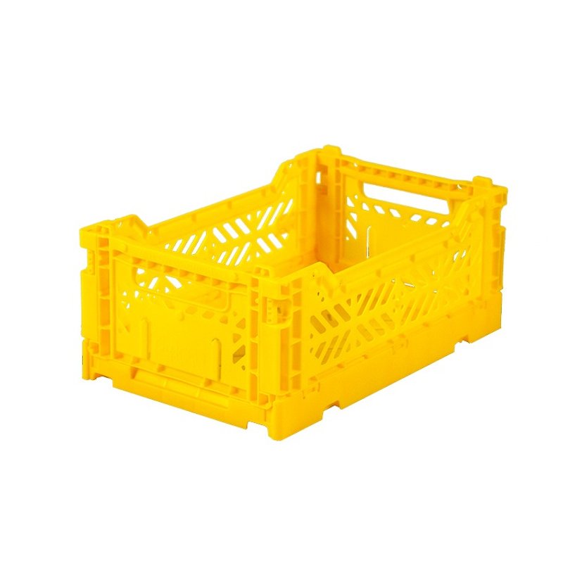 Turkey Aykasa Folding Storage Basket (S)-Bright Yellow - Storage - Plastic 