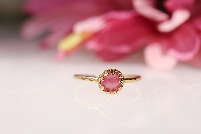Pink Sapphire Fullmoon ring - แหวนทั่วไป - เครื่องประดับพลอย สึชมพู