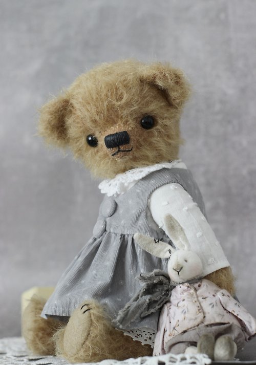 Magic room teddy bears & doll Teddy Bear Yoshi, Mohair Vintage Teddy Bear
