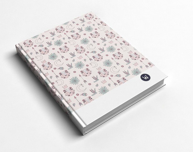 Rococo Strawberry WELKIN Handmade_Handmade Book/Notebook/Handbook/Diary-Pink Tiger - Notebooks & Journals - Paper 