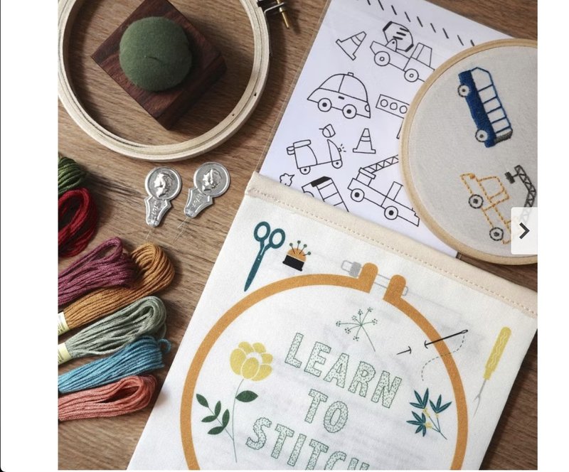 10色繡線、車車轉印紙、穿線器 only for JU YIN - 編織/刺繡/羊毛氈/縫紉 - 棉．麻 