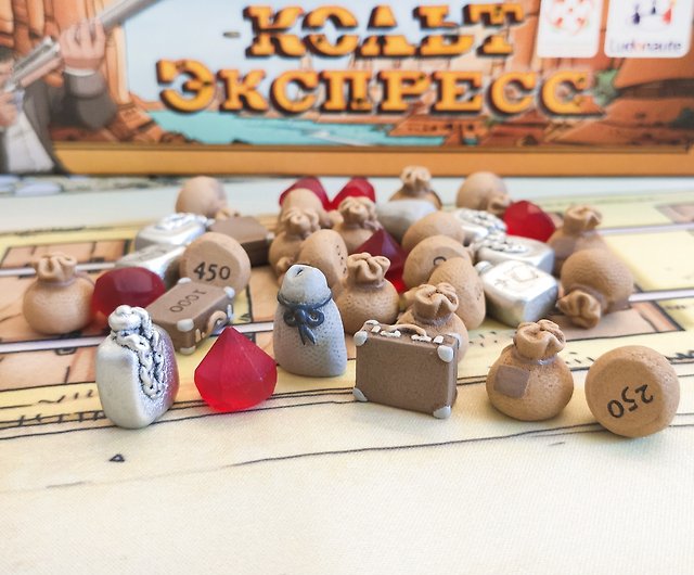 Deluxe Tokens Bundles compatible with Colt Express board game (full set) -  Shop Holy Tokens Board Games & Toys - Pinkoi