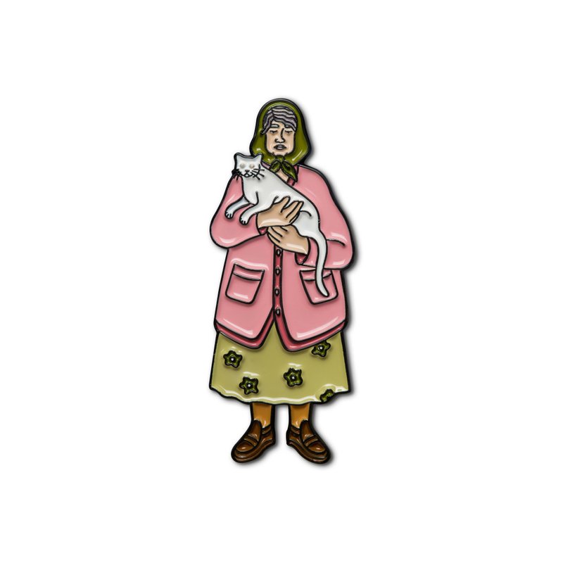 Enamel Pin Grandma - 徽章/別針 - 琺瑯 粉紅色