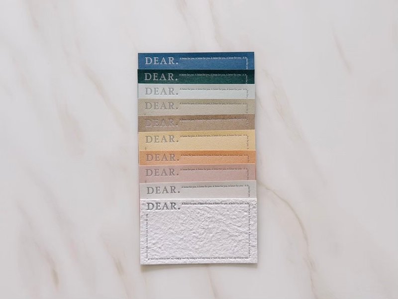 [Japanese paper products x paper travel] Dear you 2.0 letterpress printing note set - การ์ด/โปสการ์ด - กระดาษ 