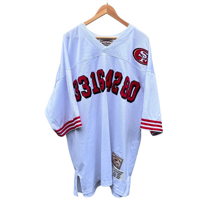 Vintage San Francisco 49ers Jersey Players of the Century Montana Craig Rice Lot - 男 T 恤 - 聚酯纖維 白色