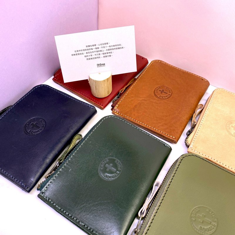 Leather coin purse-actual price Cross=Price - กระเป๋าใส่เหรียญ - หนังแท้ 