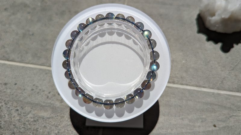 Labradorite Natural Bracelet【7mm】 - Bracelets - Crystal Blue
