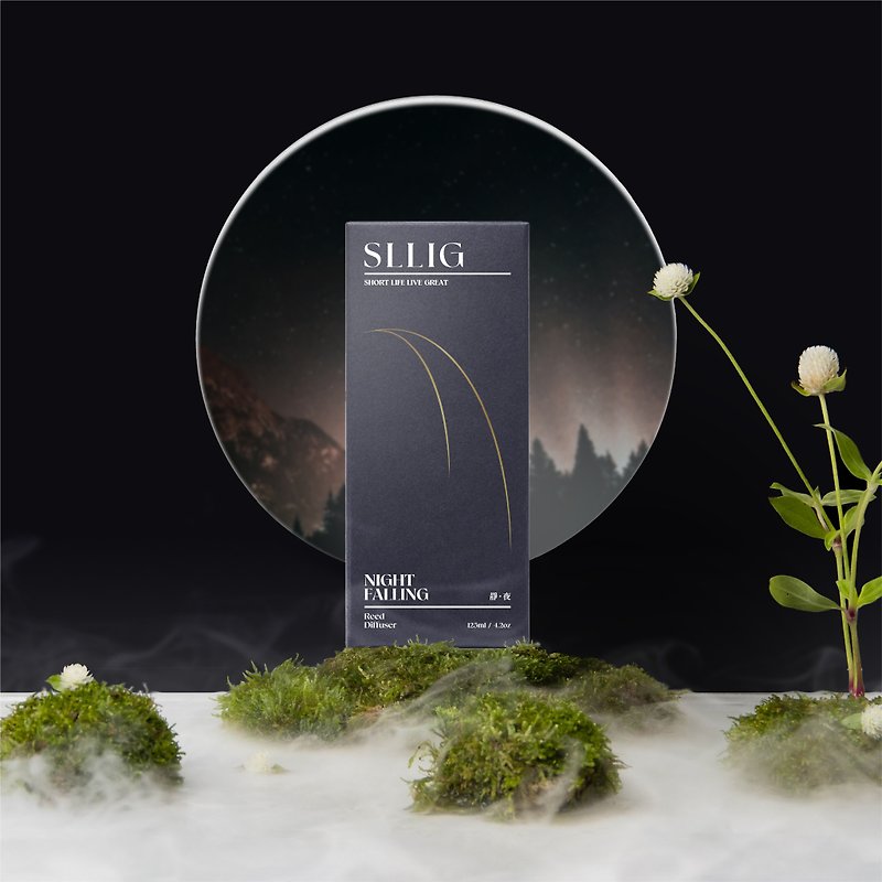 SLLIG Nature Home Diffuser Gift Set - NIGHT FALLING - Fragrances - Glass 