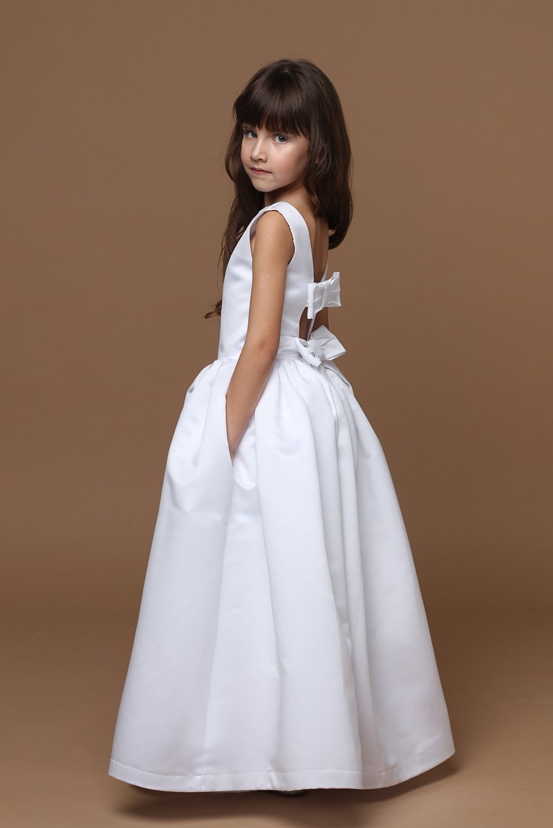 satin flower girl dress for wedding, birthday and other holidays - Kids' Dresses - Other Materials Multicolor