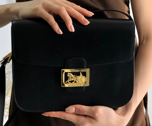 日本直送 名牌中古包 】CELINE セリーヌ 馬車 ホースキャリッジ レザー ...