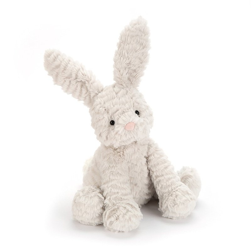 Jellycat Fuddlewuddle Gray Bunny 23cm Little Gray Rabbit - ตุ๊กตา - เส้นใยสังเคราะห์ สีเทา