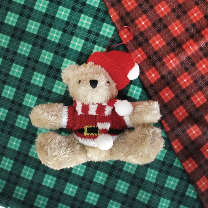 【Classic Teddy Bear】Christmas Red - Stuffed Dolls & Figurines - Polyester Red