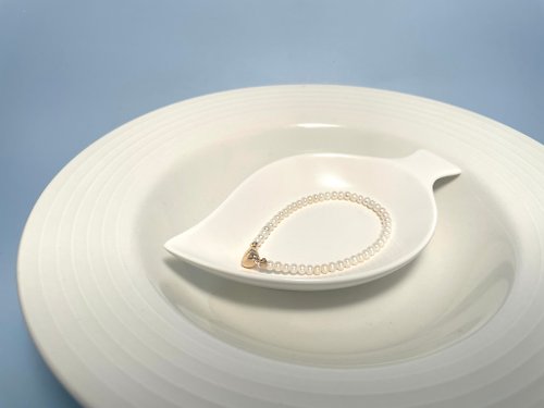 Athena珍珠設計 桃心 天然淡水巴洛克珍珠 手環手鏈 磁吸