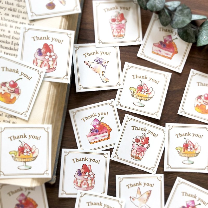 Thank you seal Spring Sweets Collection 35 pieces Spring Sweets Sticker - สติกเกอร์ - กระดาษ สึชมพู
