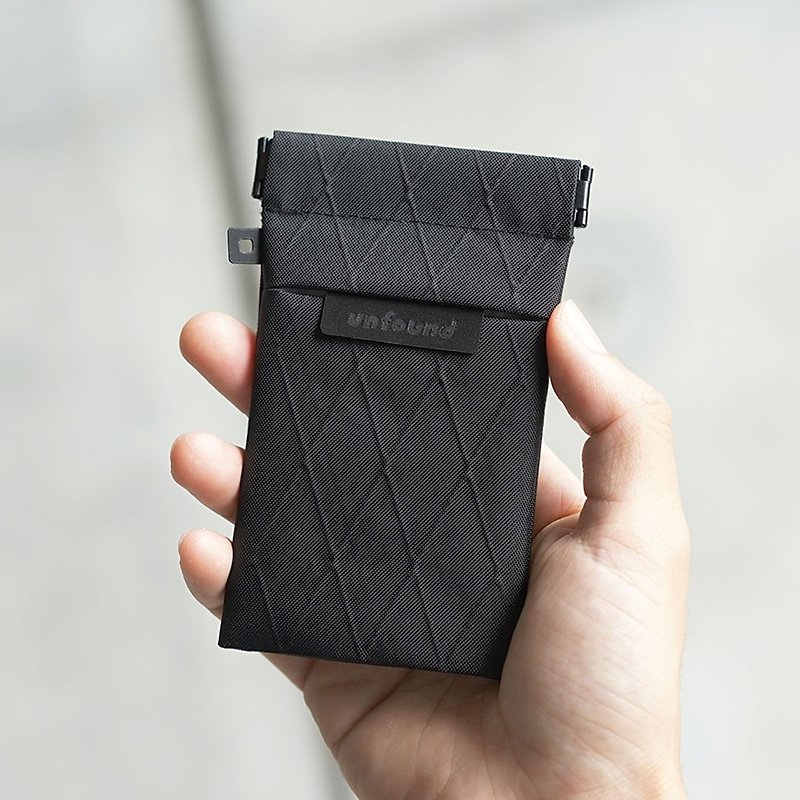 Air Coin Purse (Large) - Black - กระเป๋าสตางค์ - วัสดุกันนำ้ สีดำ