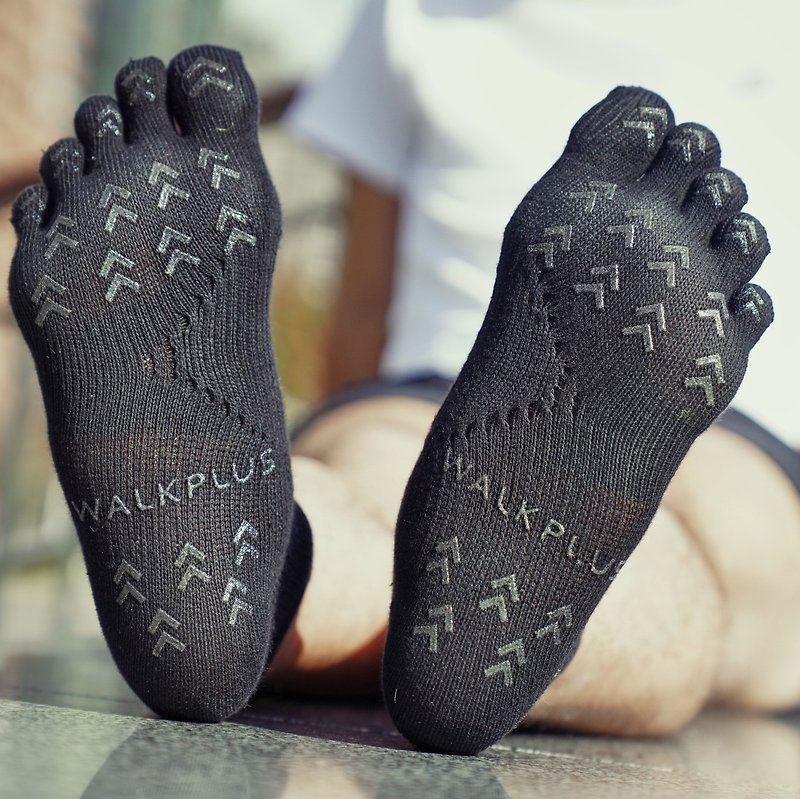 【Walkplus】健將五指襪 2.0  足弓加壓 耐磨 足底筋膜炎 台灣製 - 襪子 - 棉．麻 