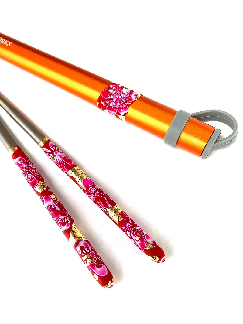 WENWENWORKS Titanium Chopsticks - Chopsticks - Other Metals Red