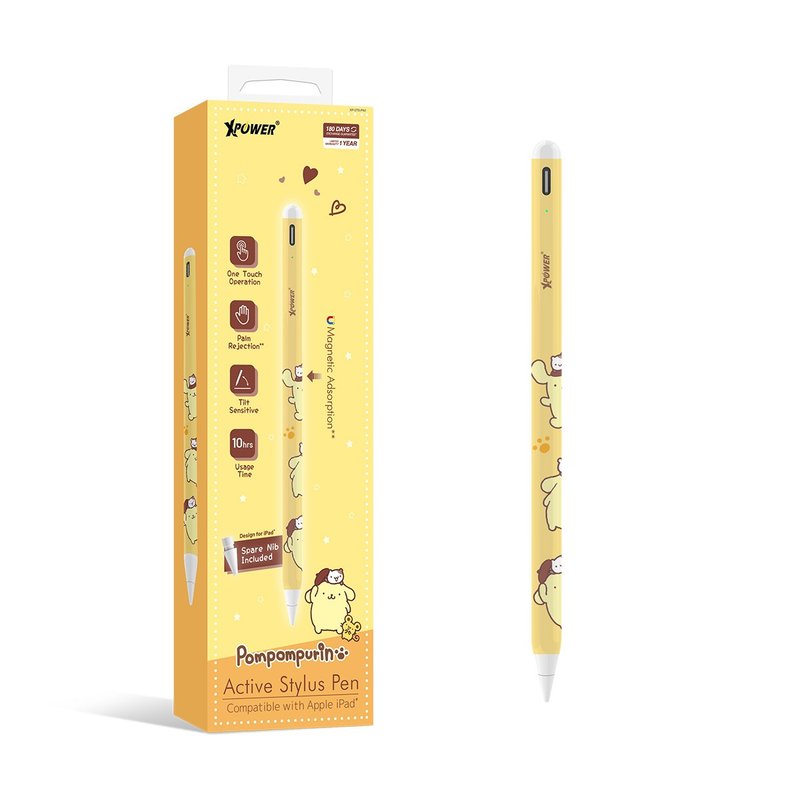 XPower x Sanrio Pompompurin ST6 magnetic active stylus (for iPad) - Other - Other Metals Yellow