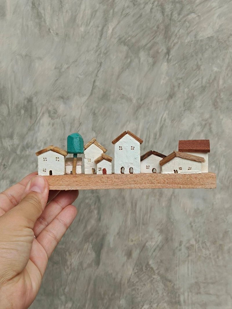 Miniature Wooden Village 2025-03 - 擺飾/家飾品 - 木頭 多色