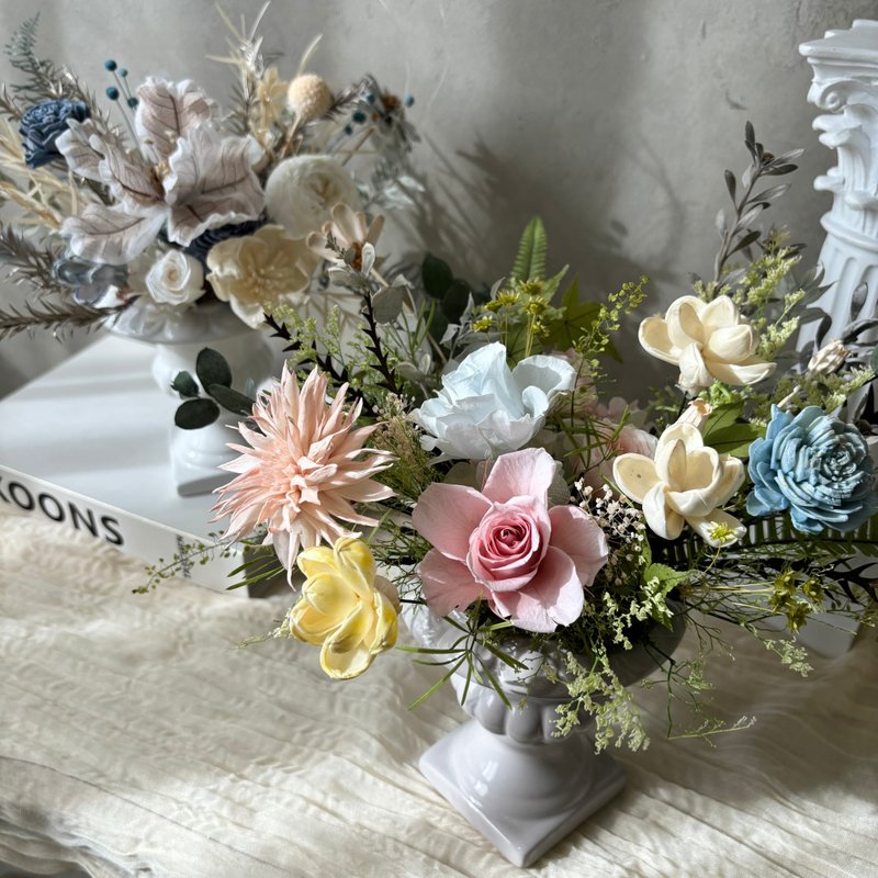 永生盆花 情人節 開幕送禮 冠軍杯 多色可選 - 乾燥花/永生花 - 植物．花 多色