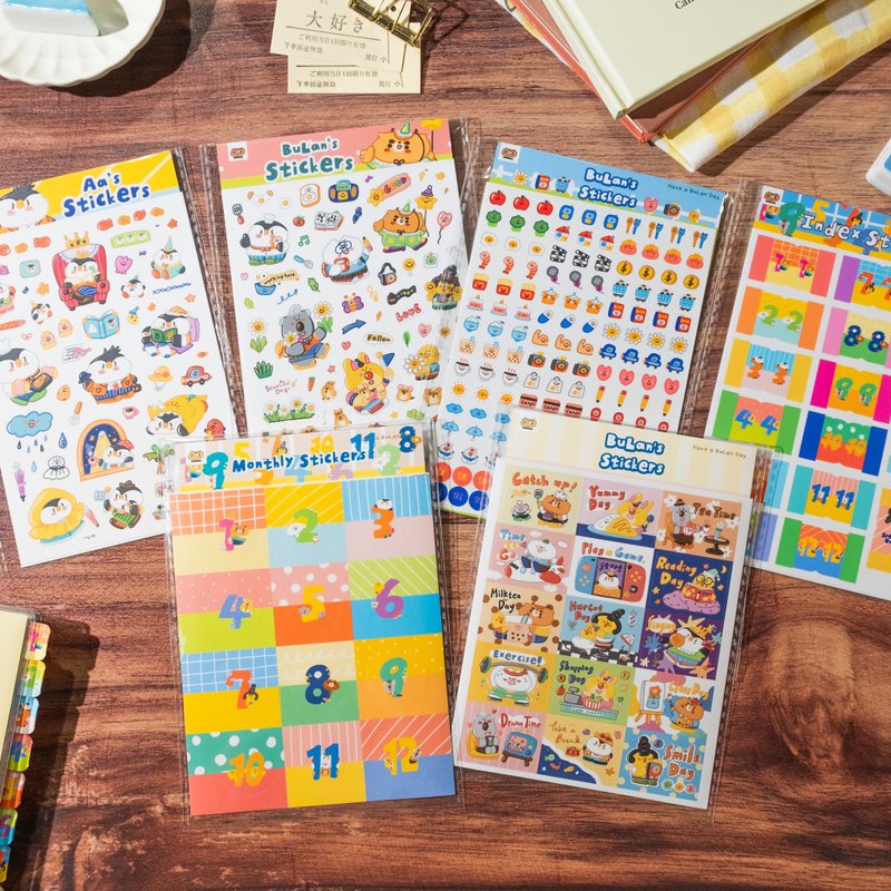 布嵐的手帳貼紙(6款) - 貼紙 - 紙 