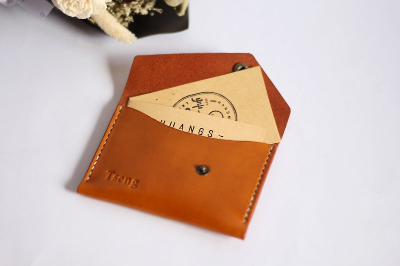 Business Card Holder | Sharp Corner | Safe Shipping SOP - Card Holders & Cases - Genuine Leather Black
