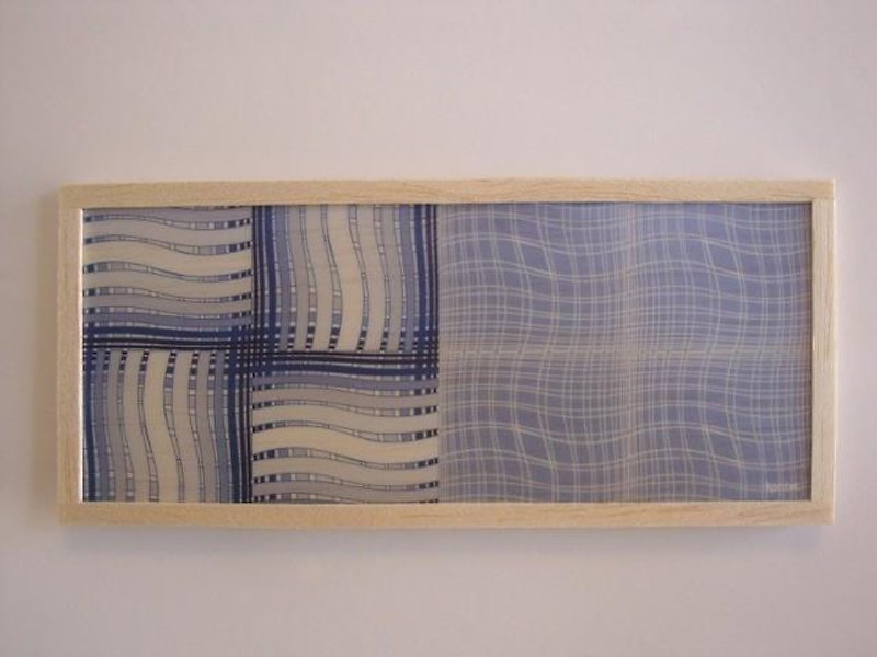 Blue graphic - ウォールデコ・壁紙 - 木製 ブルー