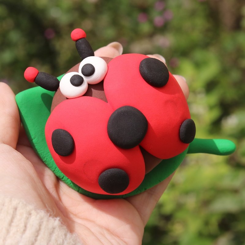 DIY handmade bag [mini little ladybug] Moduo single product ultra-light clay set - Kids' Toys - Clay Red