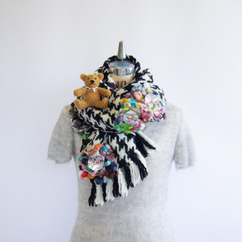 Upside-down toy box scarf - Scarves - Wool Multicolor