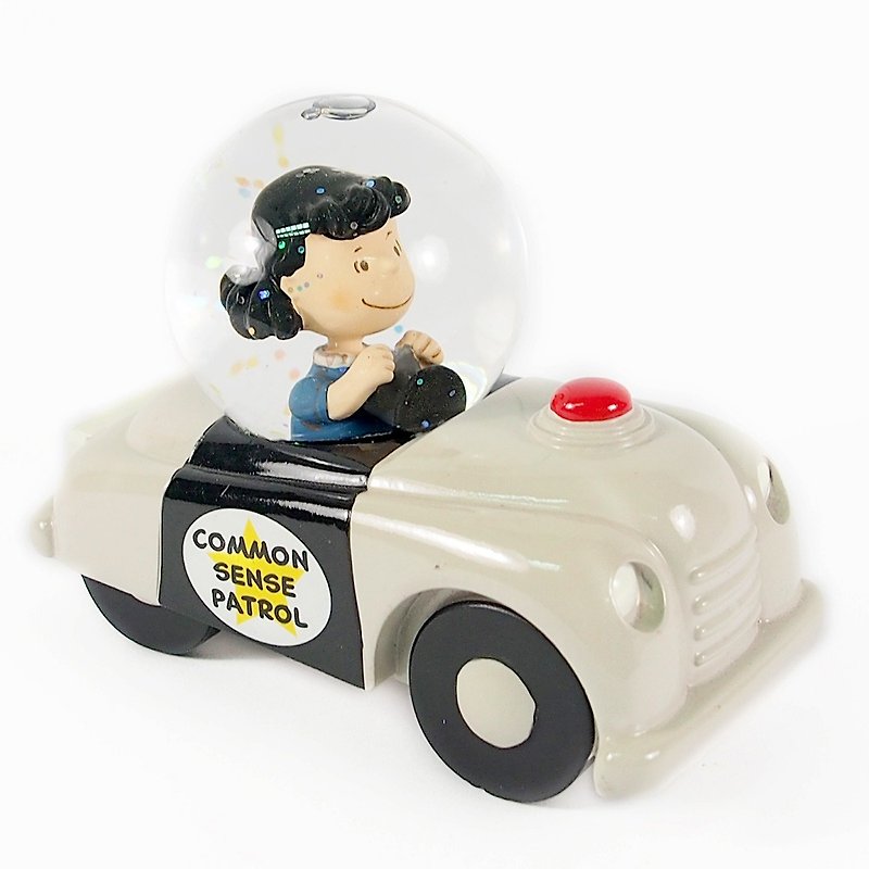 Snoopy手工雕塑/水球-露西車車【Hallmark-Peanuts史奴比 雕塑】 - 裝飾/擺設  - 其他材質 灰色