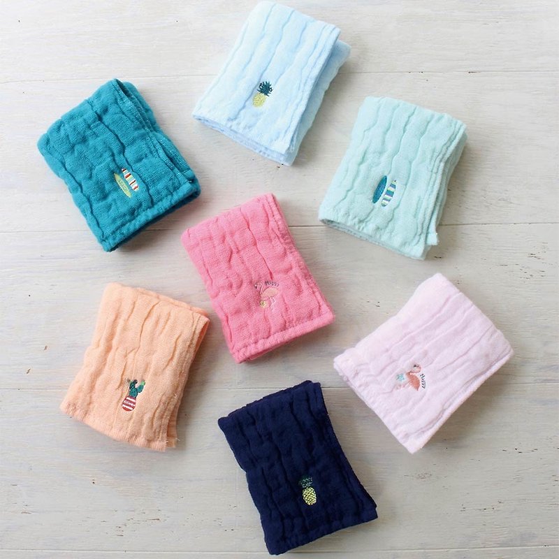 Japanese five-fold yarn square scarf/25cm