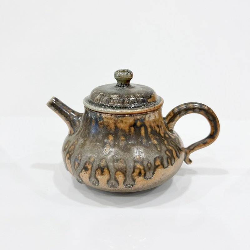 柴燒壺 - 茶具/茶杯 - 陶 橘色