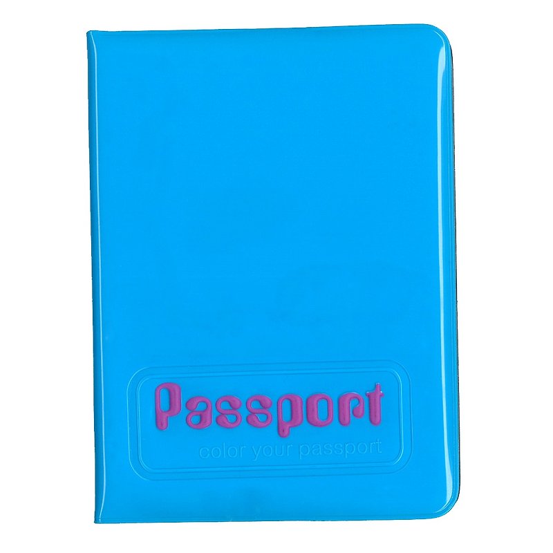 アルファルファパスポートホルダーパスポートカバー（青） - パスポートケース - プラスチック 
