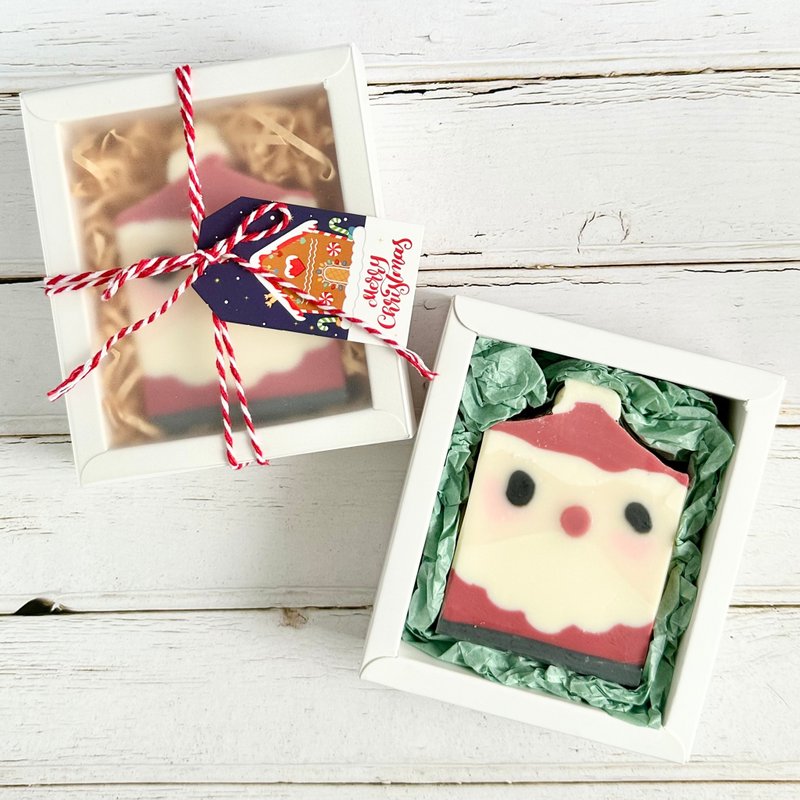 聖誕老公公造型手工皂 交換禮物 季節限定 醜萌聖誕老公公 - 肥皂/手工皂 - 其他材質 