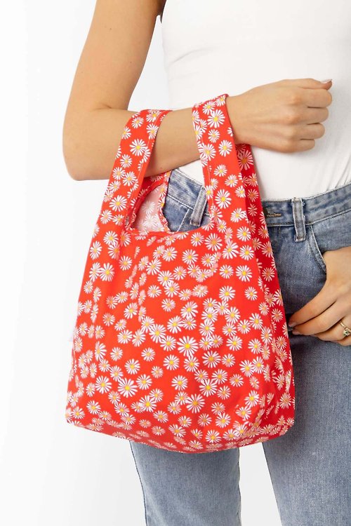 Kind Bag 台灣 英國Kind Bag-環保收納購物袋-小-雛菊紅