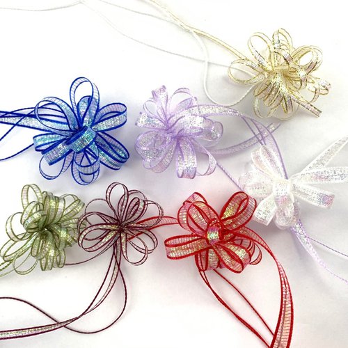 Crystal Rose Ribbon 緞帶專賣 小巧珠光拉花緞帶禮盒/7入 送燙金收納紙盒