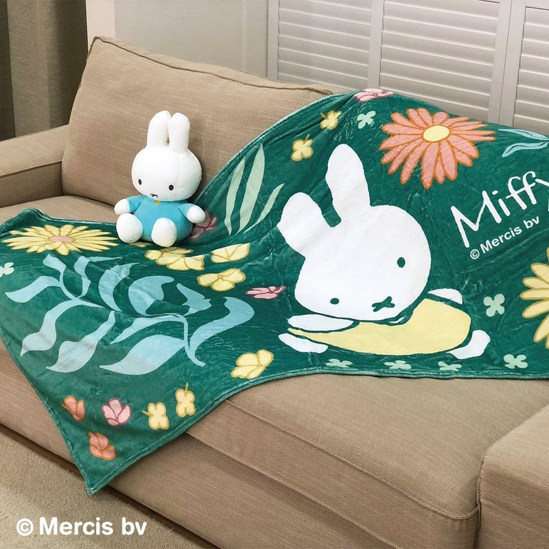 【MIFFY】Double-Sided Lap Blanket Spring Garden Lap Blanket Nap Blanket Blanket Blanket Blanket - ผ้าห่ม - เส้นใยสังเคราะห์ 