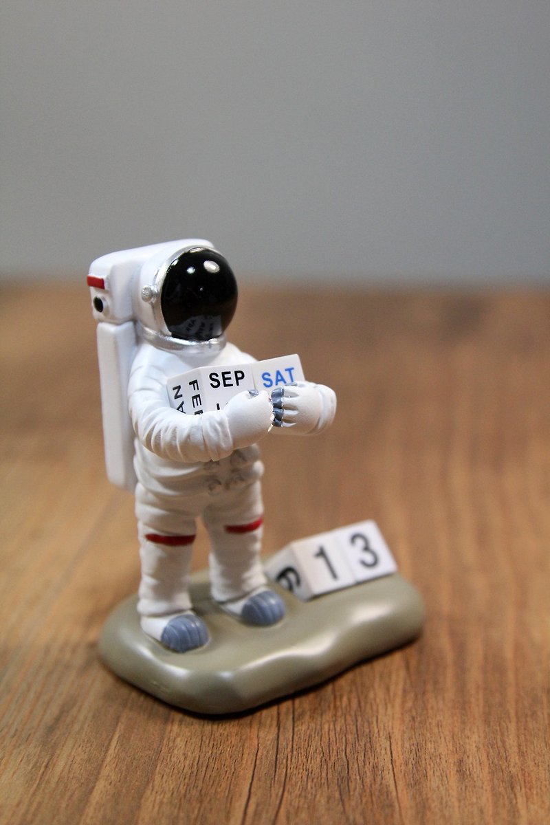 日本サーカスアニマルシリーズ表かわいいカレンダー/カレンダー（宇宙飛行士） - スポット - その他 - その他の素材 ホワイト