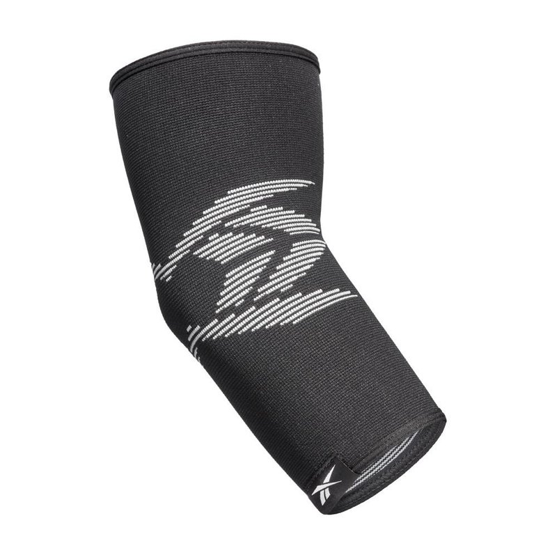 【Reebok】Elbow Support 透氣運動護肘 - Black/Grey (單入組) - 運動/健身器材 - 尼龍 黑色