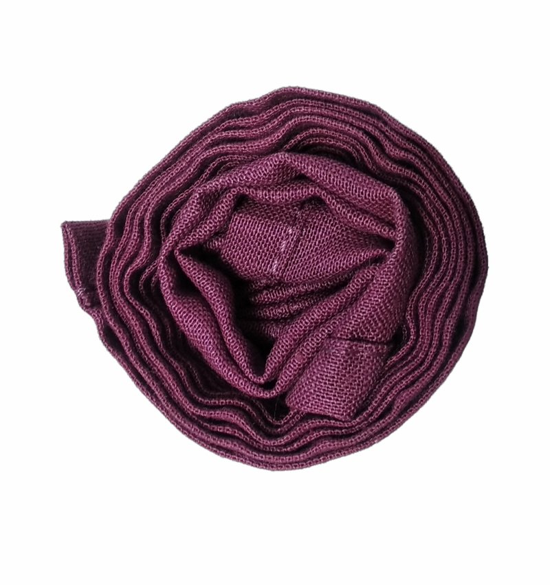 Langot for men | convex shape | hemp fabric - 男內衣褲 - 棉．麻 橘色
