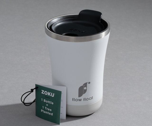 Zoku 12oz 3-in-1 Stainless Steel Tumbler Powder Coated White